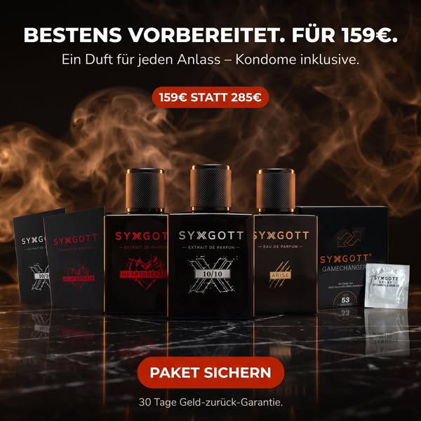 Syxgott Parfum schenkt dir einen Duft + Probenpaket + Geschenk im Wert von 30€