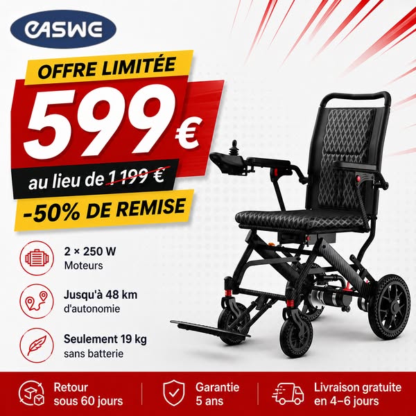 Fauteuil électrique pliable à 599 €