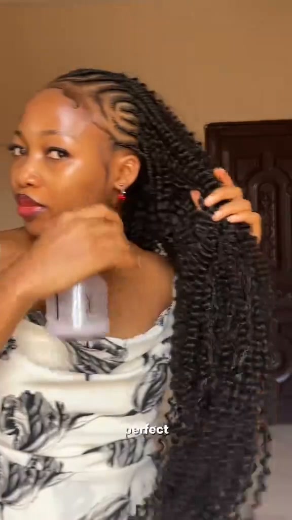 Natural Black Feather Crochet Hair