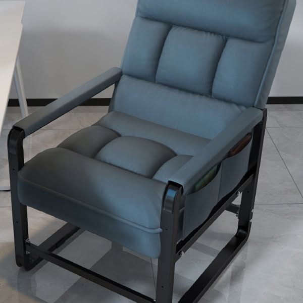 Fabric Metal Foldable Accent Chair, Modern - Blue