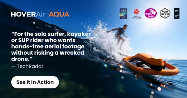 HOVERAir AQUA - World's first waterproof self-flying camera