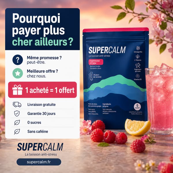 1 acheté = 1 offert. Votre cortisol n'attendait que ça.