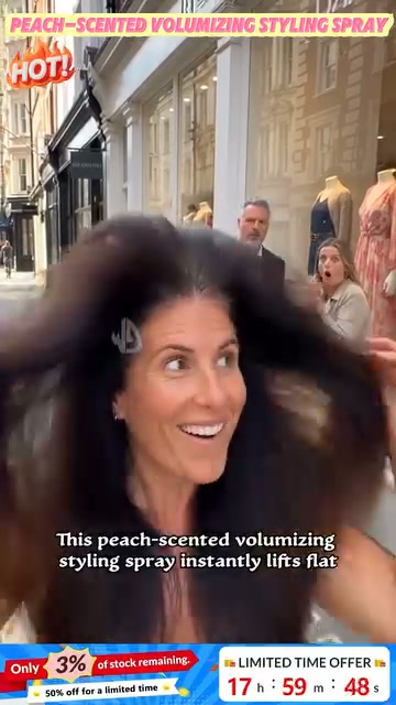 Peach scented | Non-crunchy root lift spray for flat & limp hair
