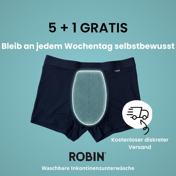 Inkontinenzunterwäsche für Herren – Waschbar