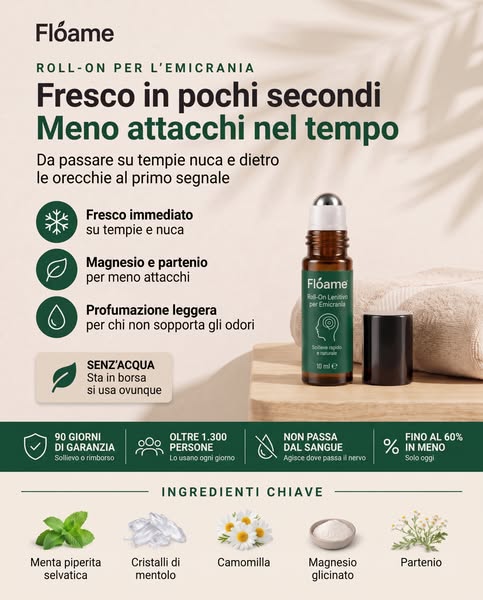 Fresco in pochi secondi. Meno attacchi nel tempo