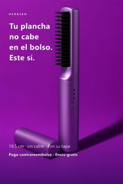 El alisador que cabe en el bolso