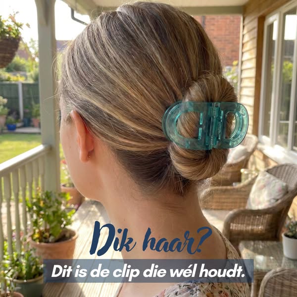 De haarclip waar je wél mee kunt leunen