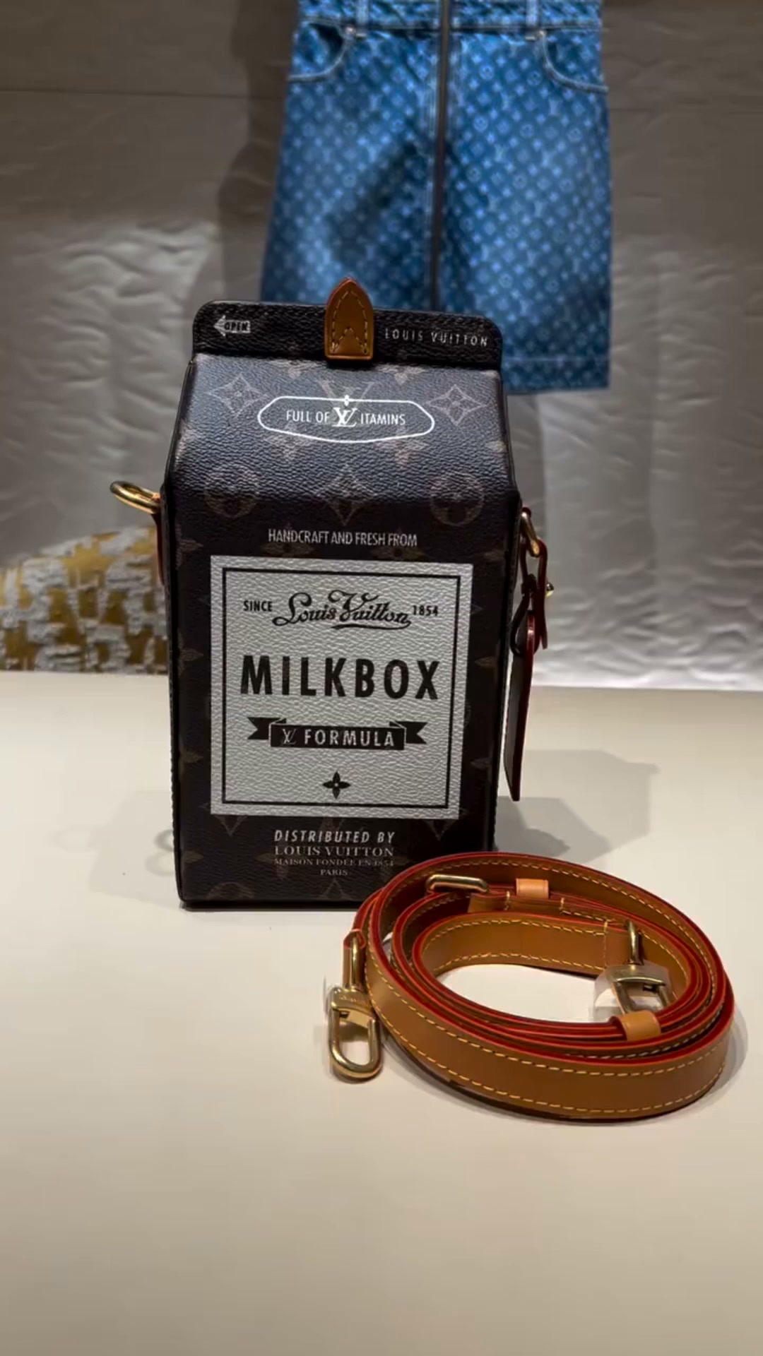 Brand-New Limited-Edition Milk Box Crossbody Bag