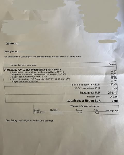 Sie frisst wie ein Scheunendrescher. Und man spürt die Knochen mehr.