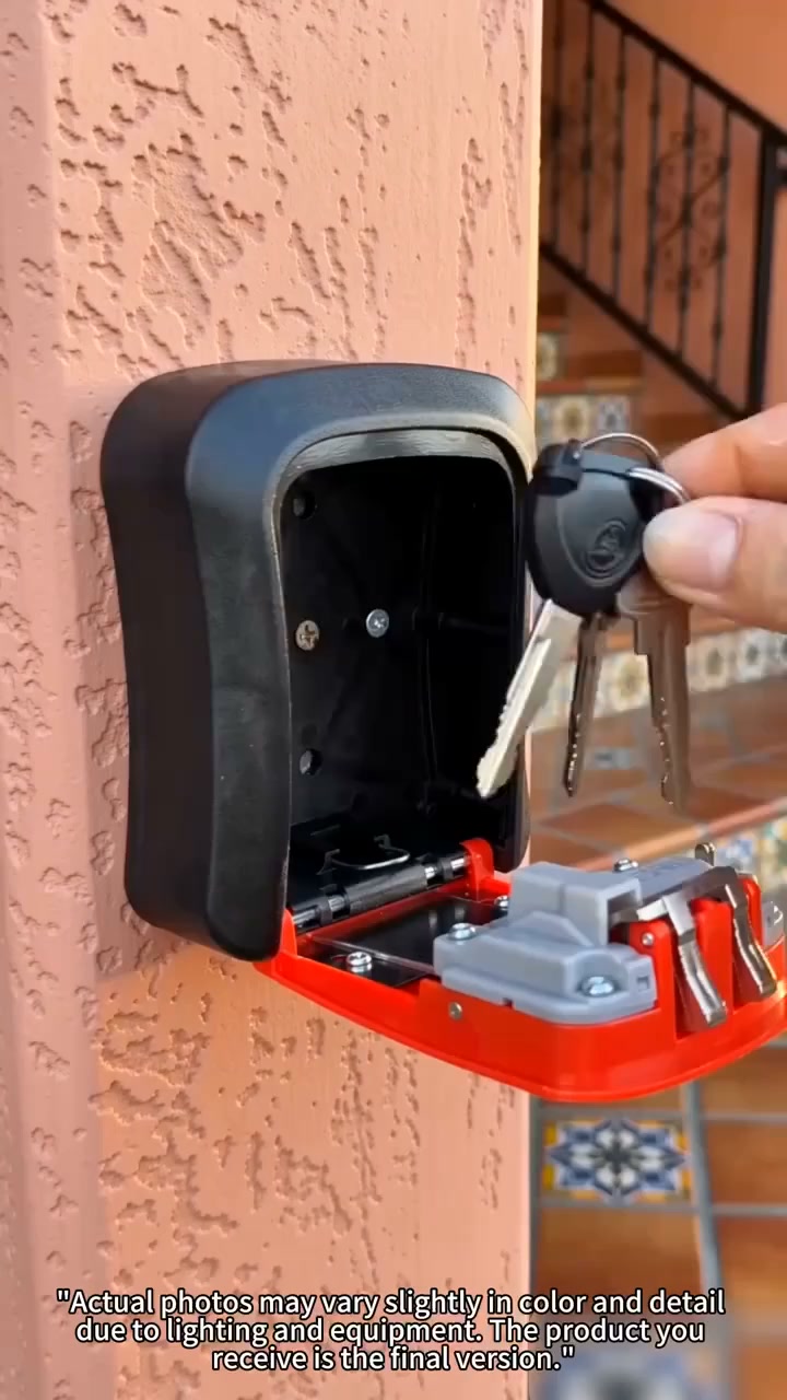 Wall-Mount Key Lock Box — 4-Digit Code, Weatherproof & Tamper-Resistant
