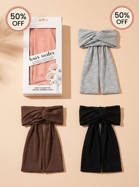 Heat‑Free Curling Hairband