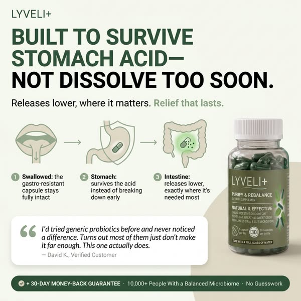 The Natural & Pure Solution for Gas, Odor & Acid Reflux!