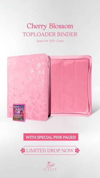 Limited Edition Cherry Blossom Toploader Binder