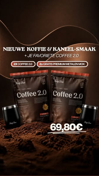 Krijg 2x Coffee 2.0 + 2 GRATIS mokken