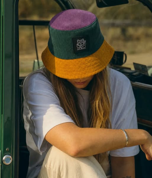 JUST DROPPED — CORDUROY BLOCK BUCKET