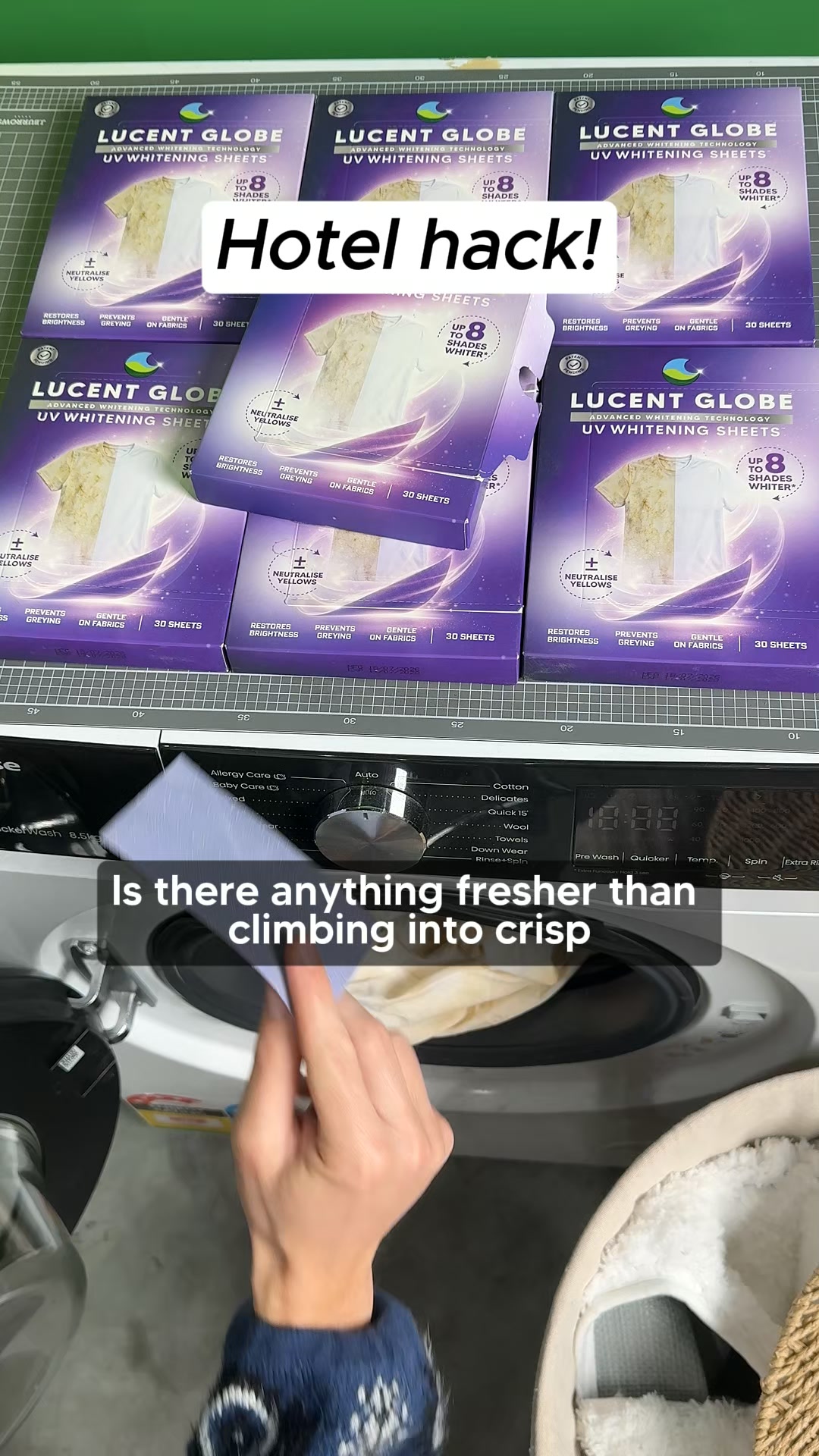 WORLD FIRST Purple Whitening Sheet for Clothes