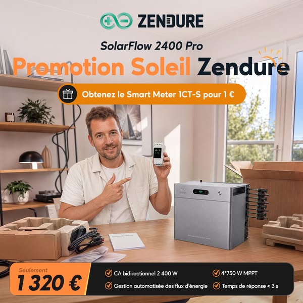 SolarFlow 2400 Pro 丨1CT-S pour 1€