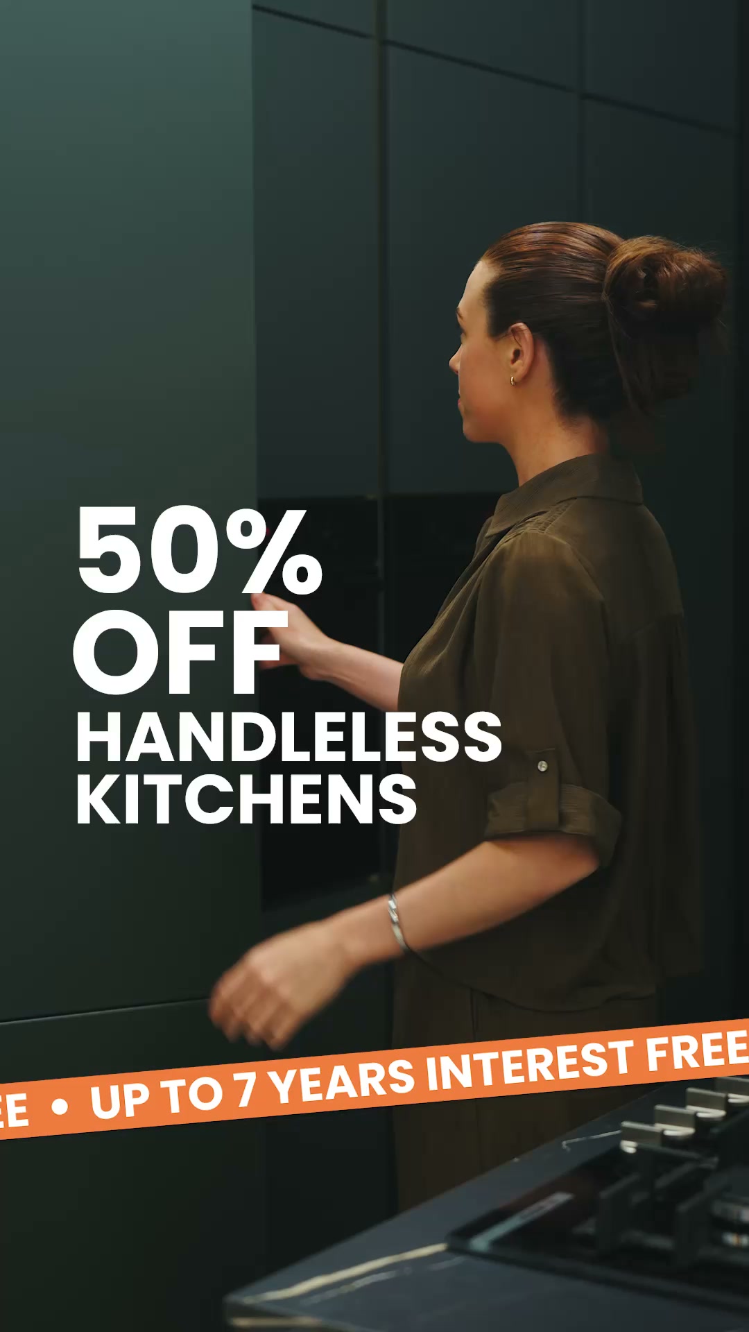 50% Off Handleless Kitchens