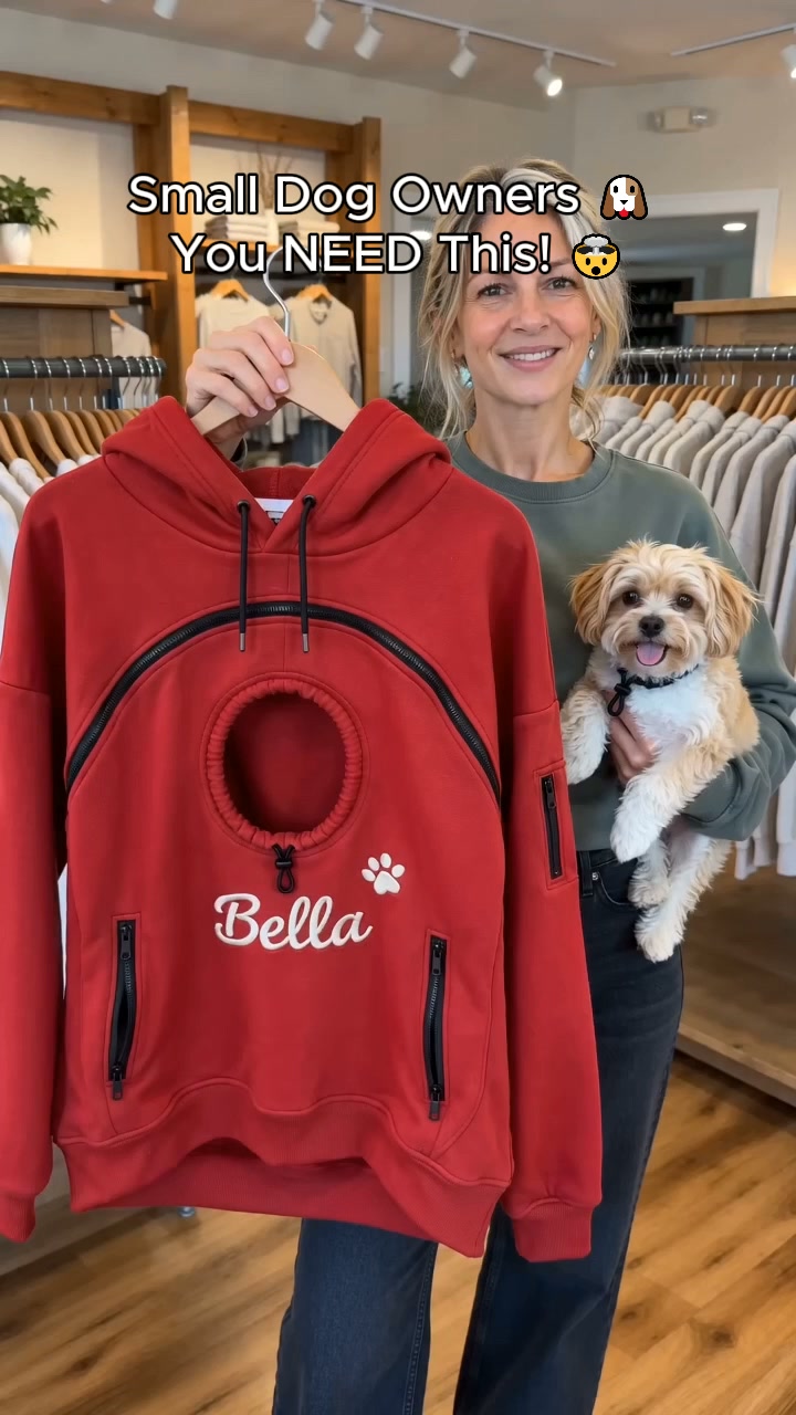 Custom Embroidered Name Pouch Hoodies