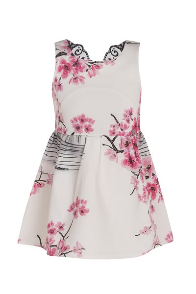 Girls pantheon print dress