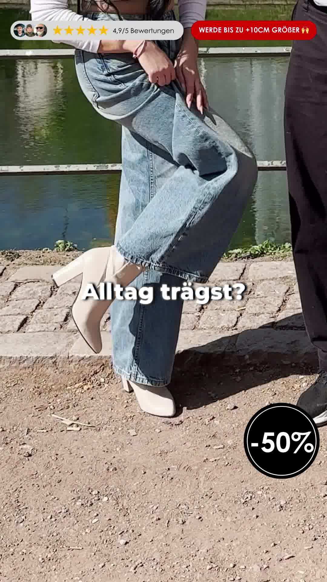 Sofort größer – ohne High-Heels