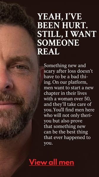 Over 50 and ready to meet someone real?
