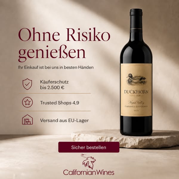 Machen Sie den Abend besonders – mit Wein aus Kalifornien