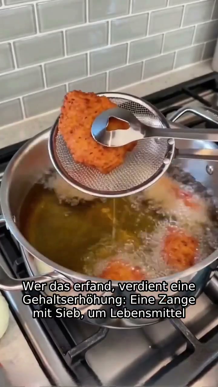 Edelstahl-Abtropfzange – ein kleiner Helfer für entspannteres Kochen