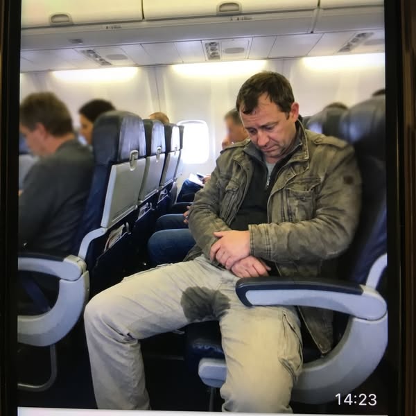 He didn't move from his seat for the last two hours.