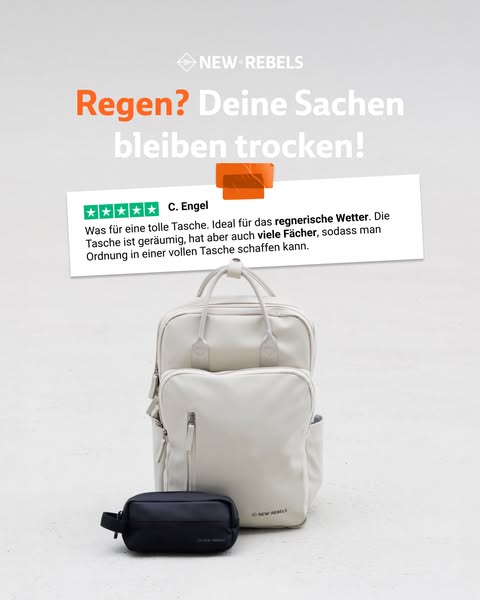 Regen? Deine Sachen bleiben trocken