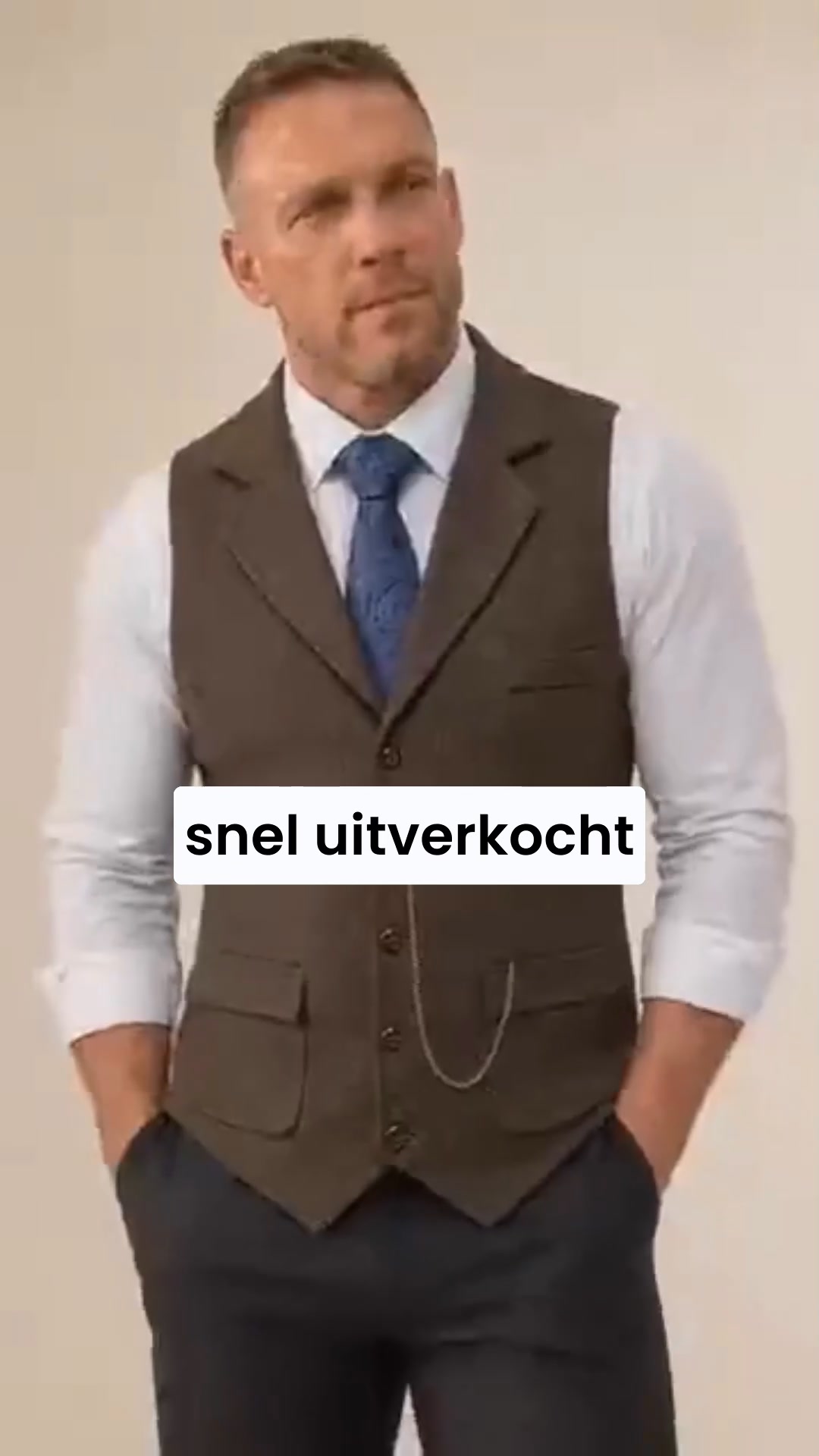 Eén vest. Voor bijna elke gelegenheid.