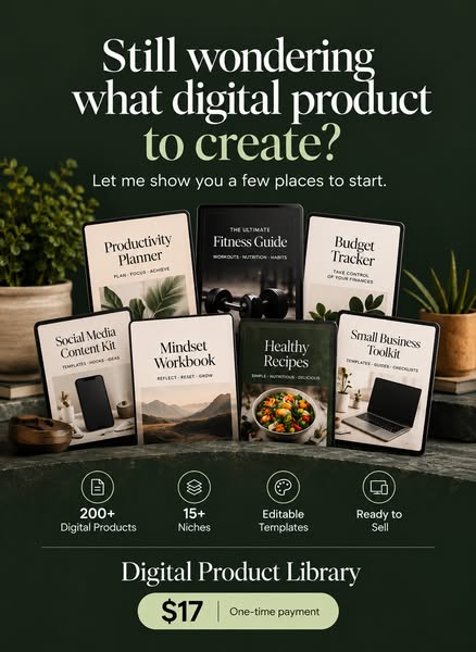 200+ Digital Products. 15+ Niches.