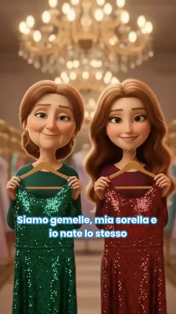 Gemelle… ma dieci anni di differenza in viso