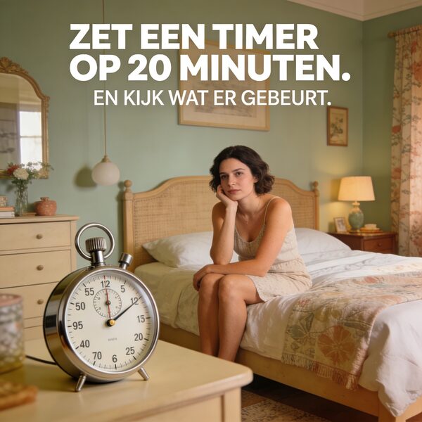 Zet een timer op 20 minuten