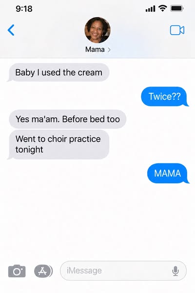 My mother will never tell you her knees hurt