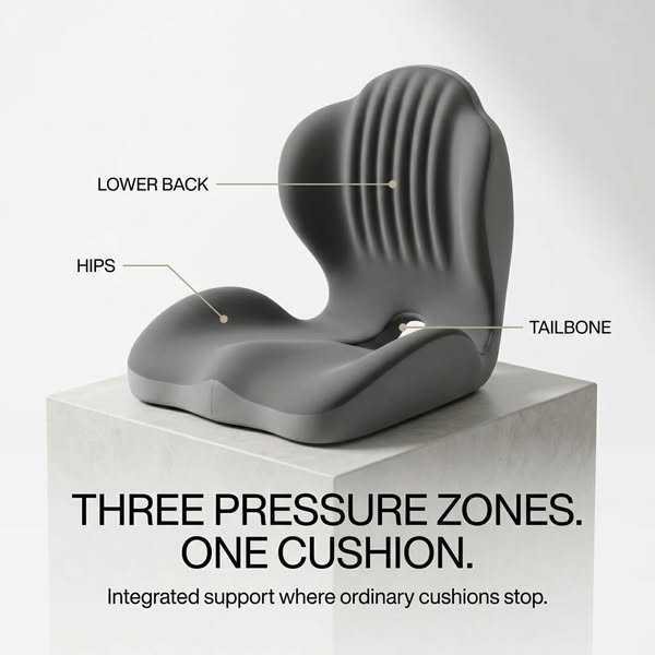 Your Sitting Pain Has 3 Sources. A Flat Pad Fixes One