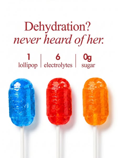 Electrolyte lollipops for your night
