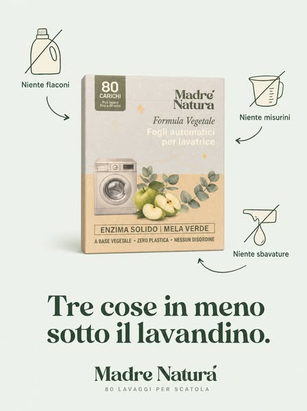 Tre cose in meno sotto il lavandino.