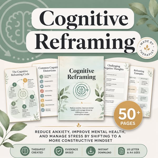 90% Off Cognitive Reframing Workbook