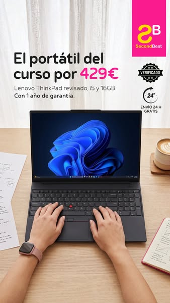 El portátil del curso, revisado y con garantía