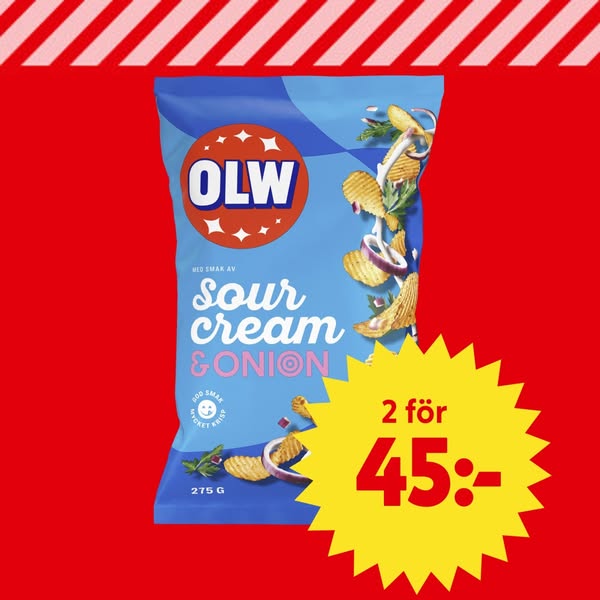 Chips Sourcream & Onion 275g OLW