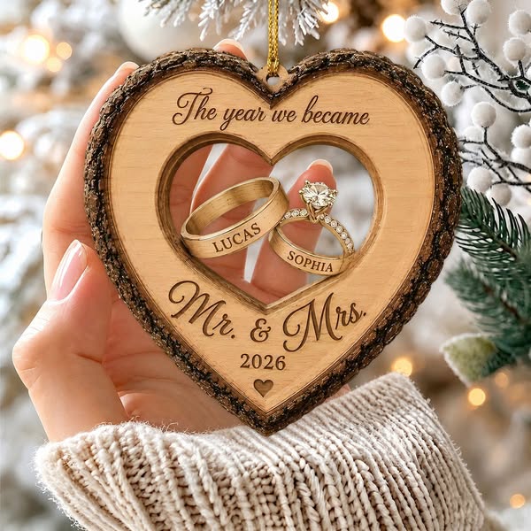 Personalized Mr. & Mrs. First Christmas Ornament