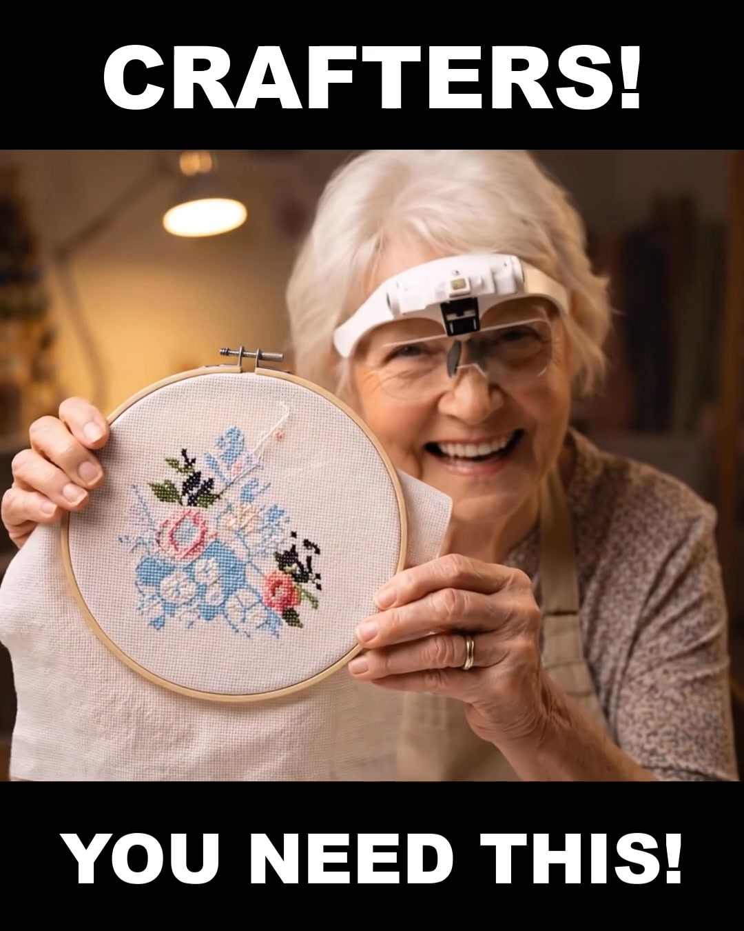Love my VisionAid Magnifier for Crafting!