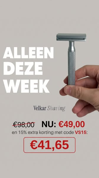 De gladste scheerbeurt van je leven — voor 15 cent