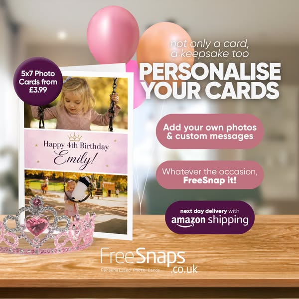 Personalised Photo Cards From £3.99