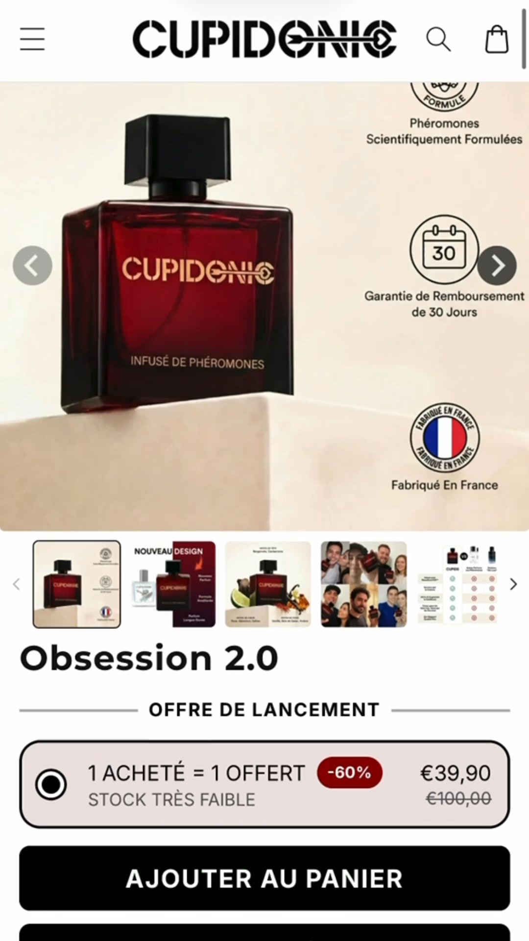 1 ACHETÉ = 1 OFFERT