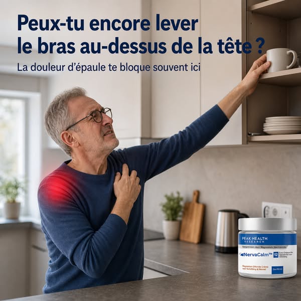 Peux-tu encore lever le bras au-dessus de la tête ?