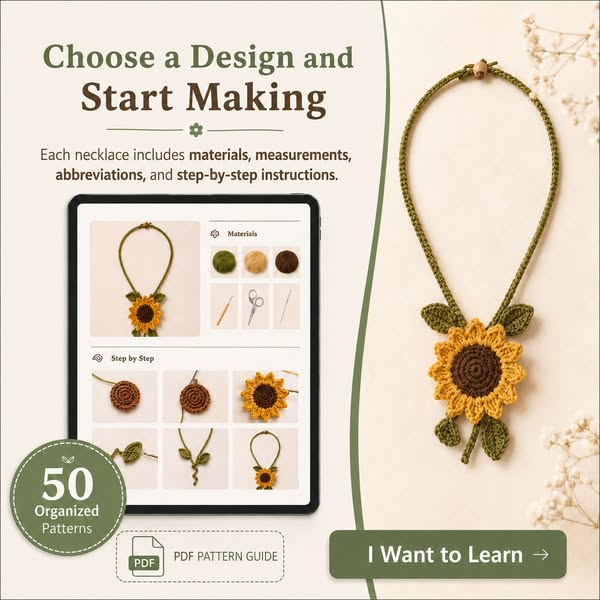 50 Crochet Necklaces