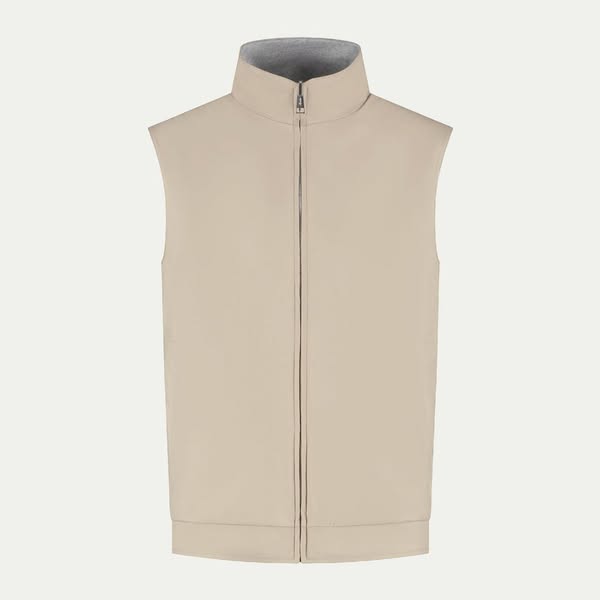 Beige Reversible Resort Body Warmer