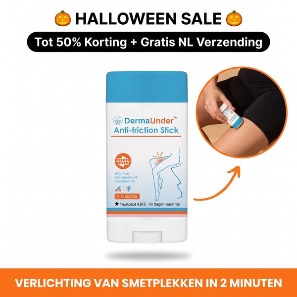 Halloween Sale — Tot 70% Korting op DermaUnder, Eindigt Zondag